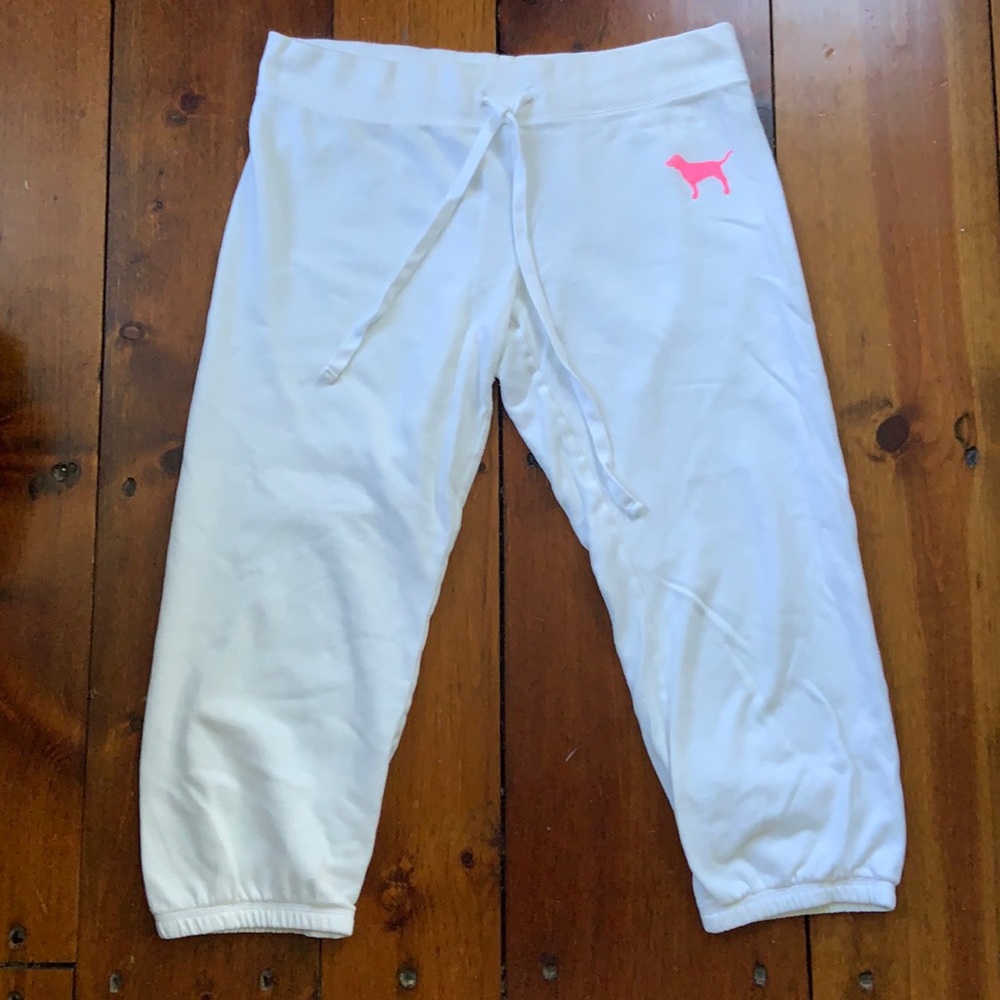 White Capri Sweats from Victoria’s Secret PINK Size S